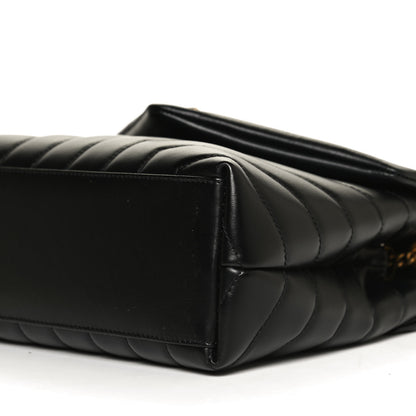 Saint Laurent Calfskin Y Quilted Monogram Small Loulou Chain Satchel Black 12 of 12
