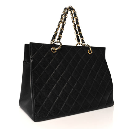 Chanel Caviar Quilted Grand Timeless Tote GTT Black 3 of 12
