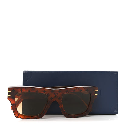 Louis Vuitton Acetate Blade Sunglasses Z1483W Tortoise 7 of 7