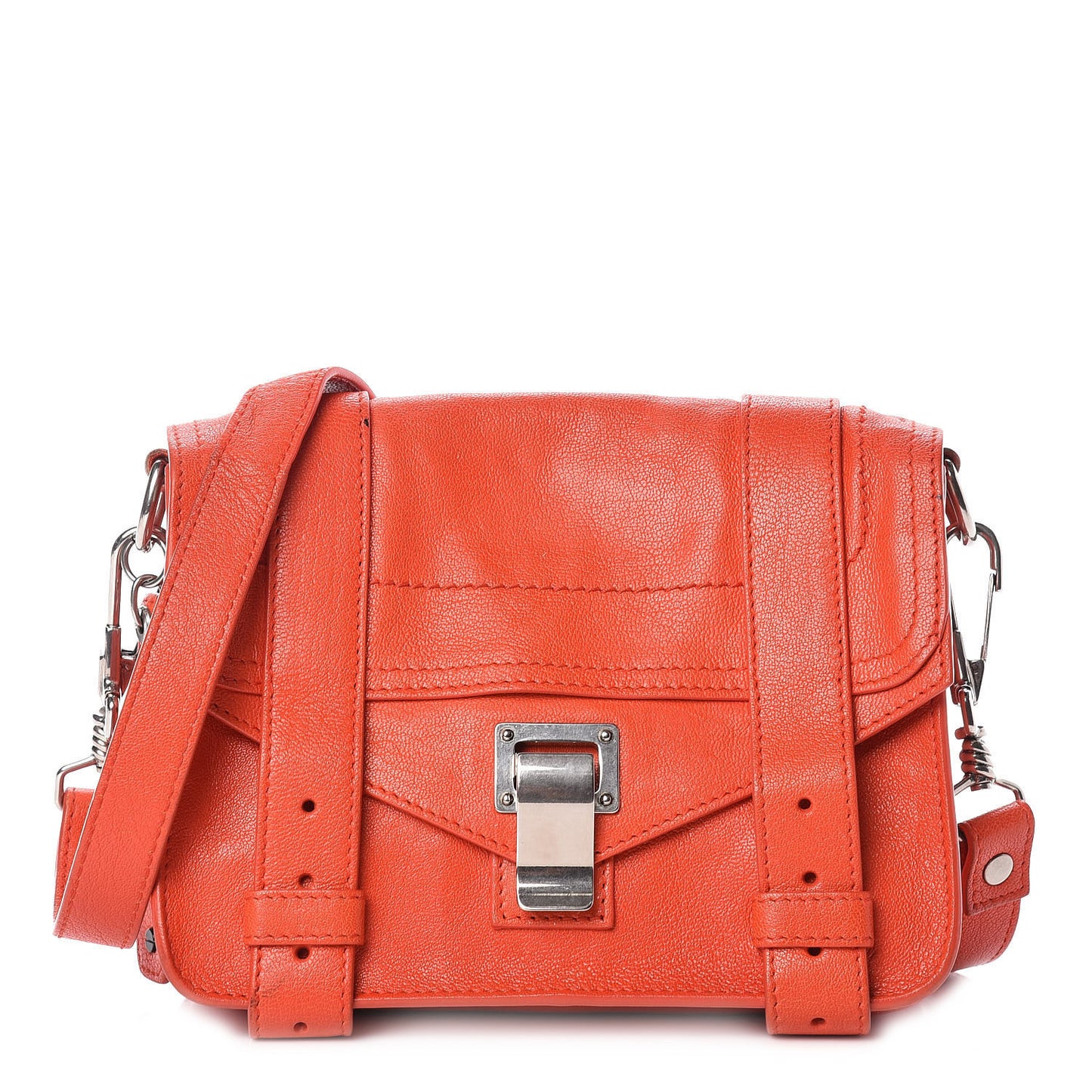 Lambskin PS1 Mini Pouch Messenger Bag Deep Coral