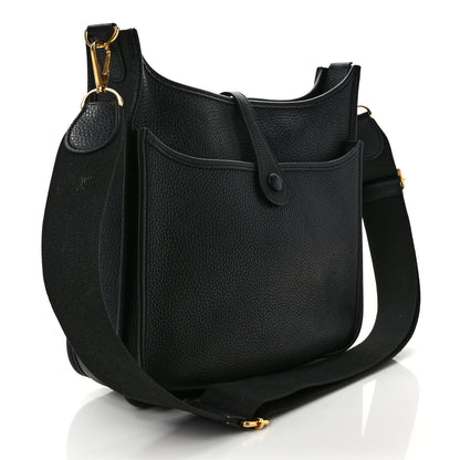 Hermes Taurillon Clemence Evelyne III PM Black 3 of 8