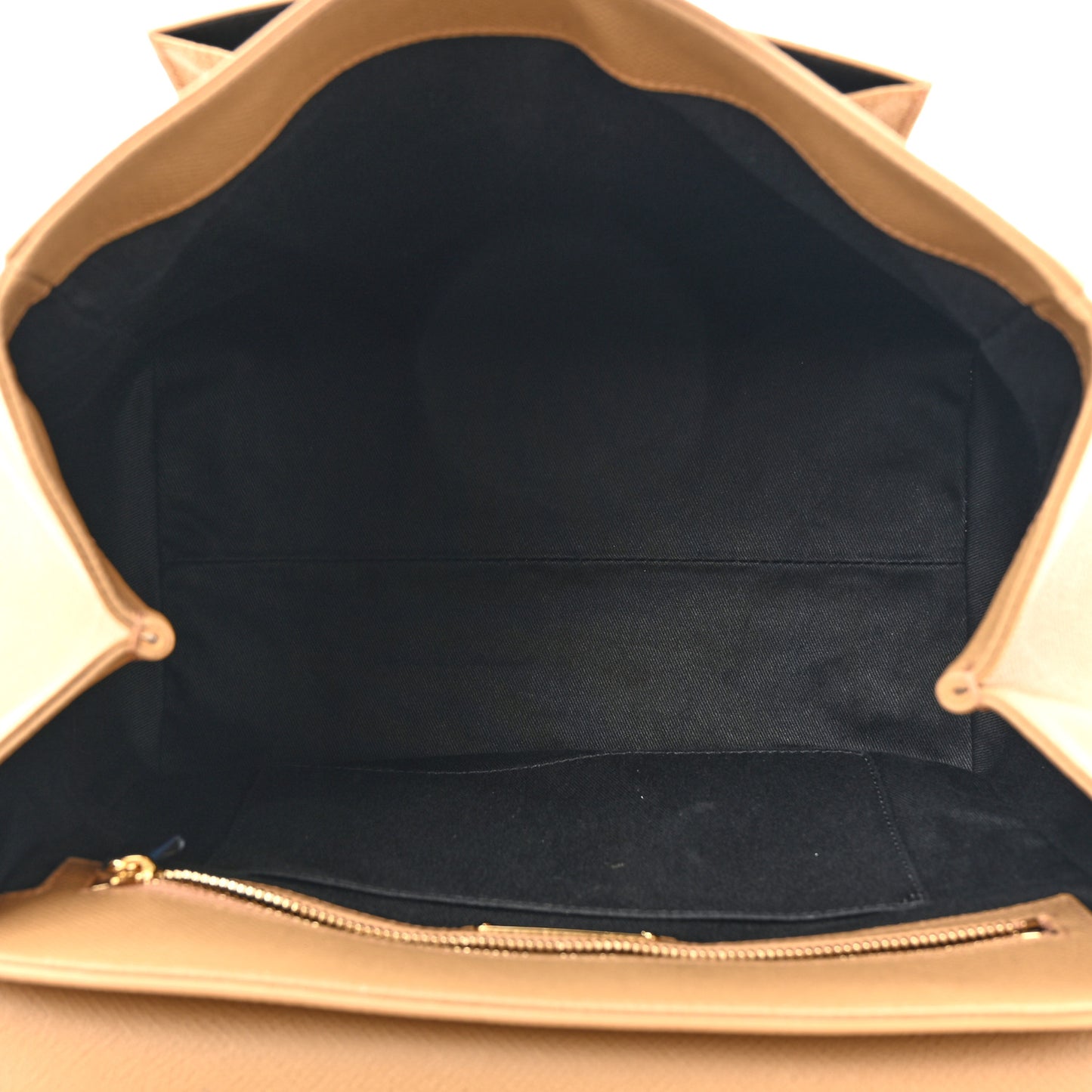 Hammered Calfskin Carrie O Shoulder Bag Camel