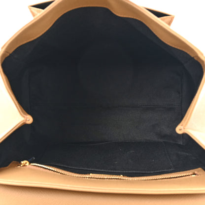 Salvatore Ferragamo Hammered Calfskin Carrie O Shoulder Bag Camel 5 of 11
