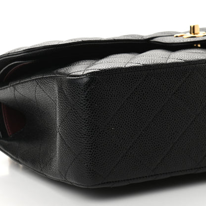 Chanel Caviar Quilted Jumbo Double Flap Black 7 of 8