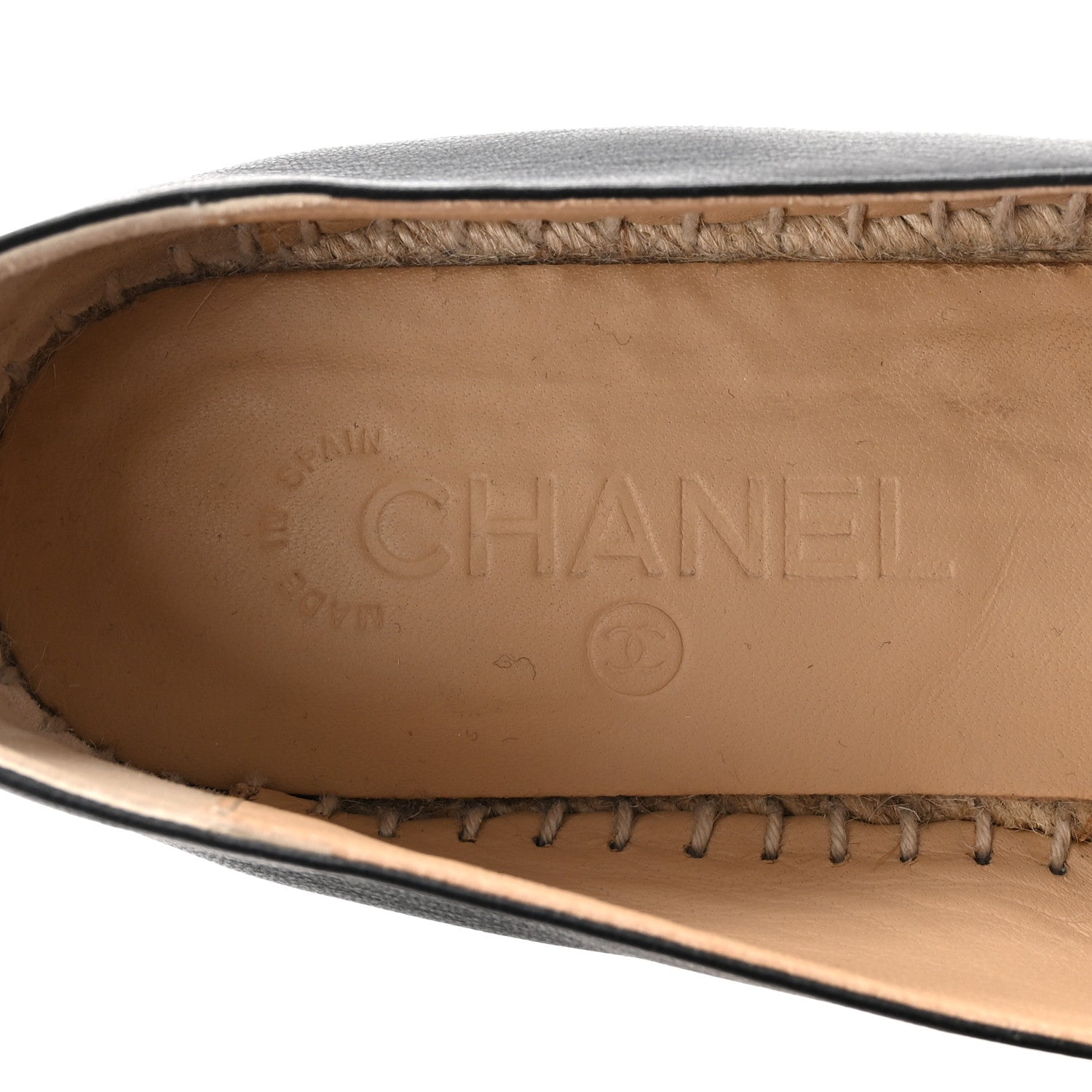 Chanel Lambskin CC Espadrilles 39 Black 8 of 10