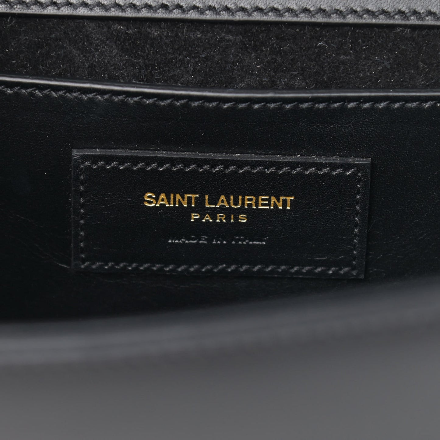 Smooth Calfskin Medium Classic Monogram Kate Tassel Satchel Black
