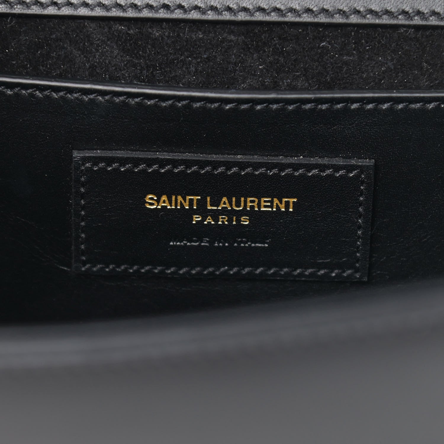 Saint Laurent Smooth Calfskin Medium Classic Monogram Kate Tassel Satchel Black 6 of 12