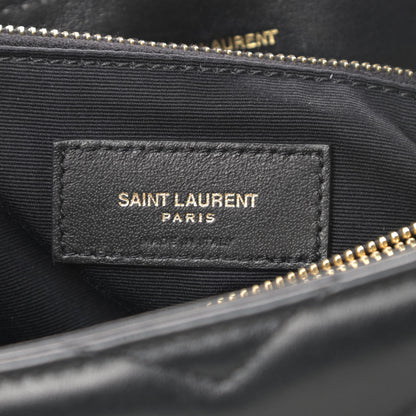 Saint Laurent Calfskin Y Quilted Monogram Medium Loulou Chain Satchel Black 6 of 16