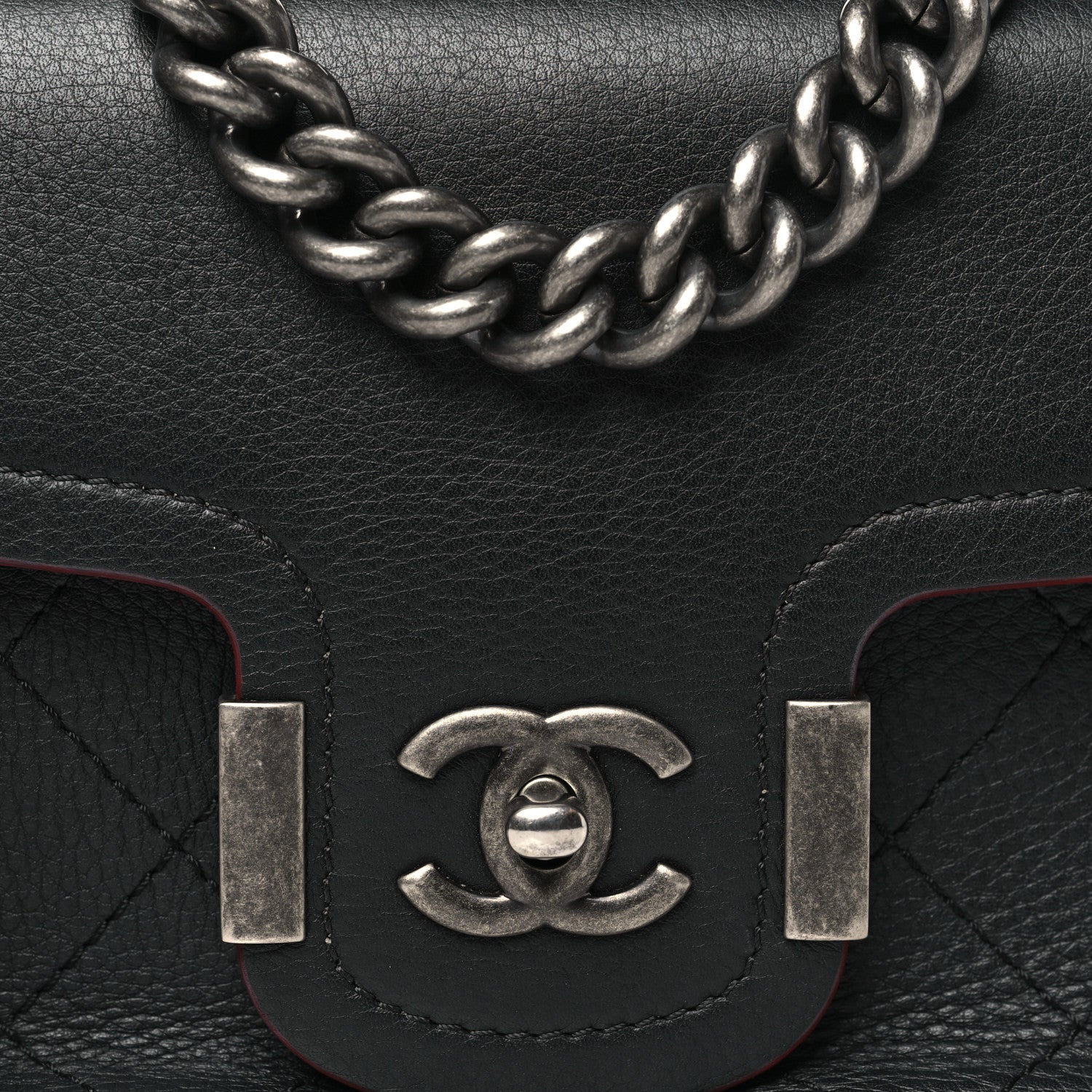 Chanel Grained Calfskin Archi Chic Flap Black 8 of 10