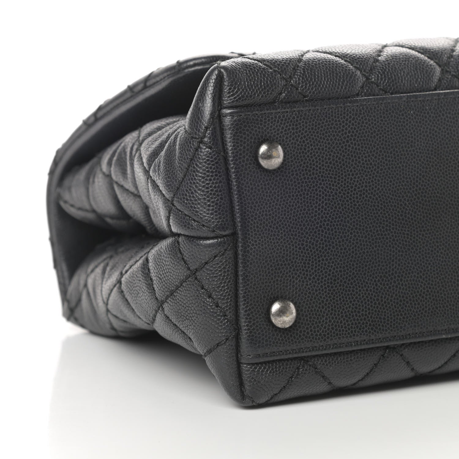 Chanel Caviar Quilted Small Coco Handle Flap Black 9 of 14