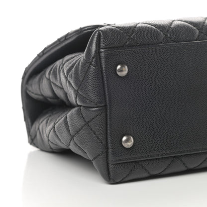 Chanel Caviar Quilted Small Coco Handle Flap Black 9 of 14