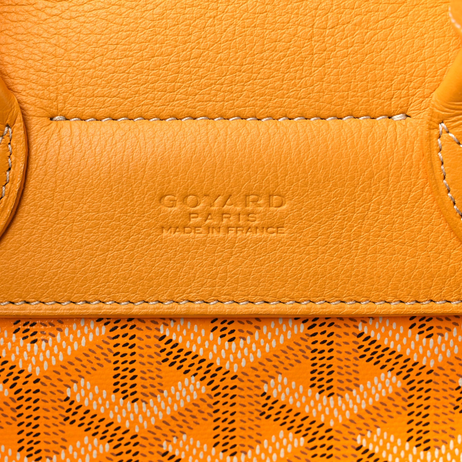 Goyard Goyardine Calfskin Mini Alpin Backpack Yellow 6 of 13