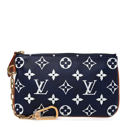 Louis Vuitton Calfskin Monogram Speedy P9 Bandouliere 30 Pochette Indigo 1 of 6