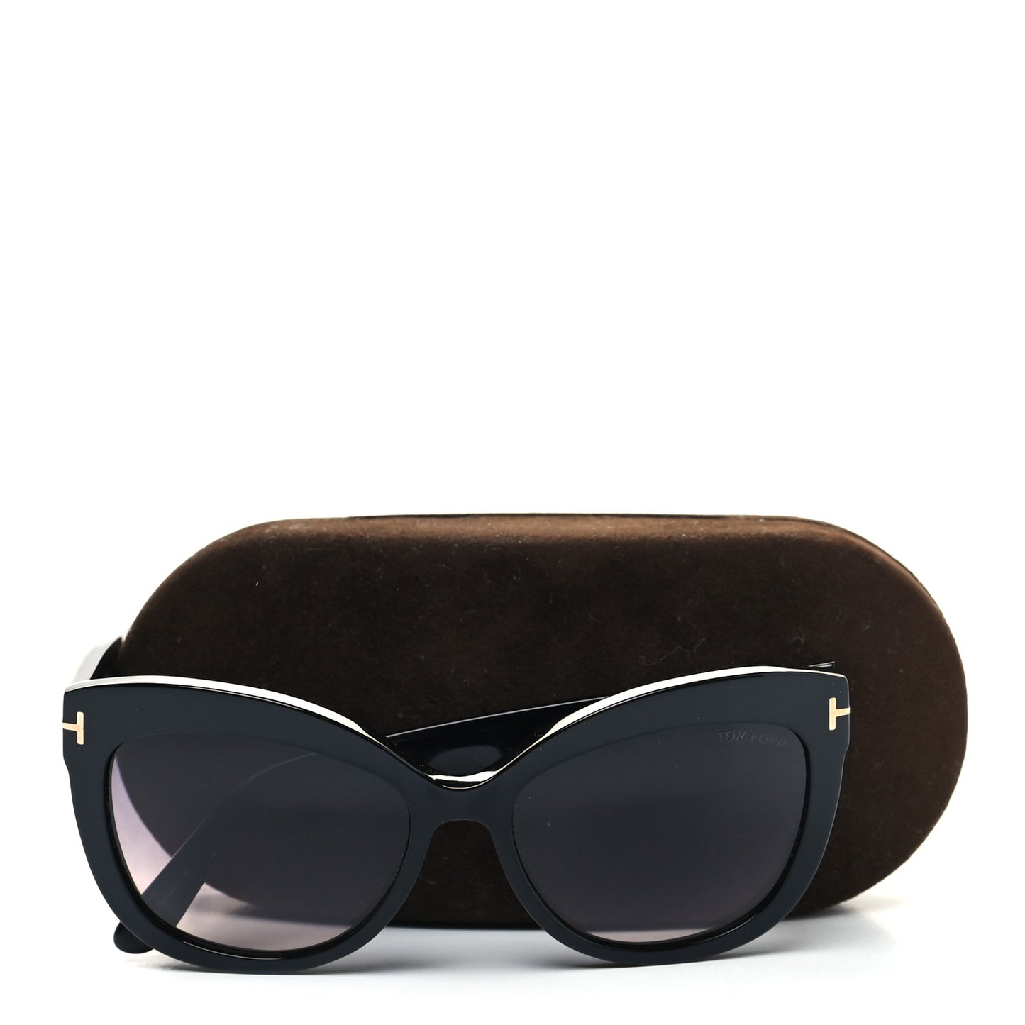 Acetate Alistair Cat Eye Sunglasses TF524 Black