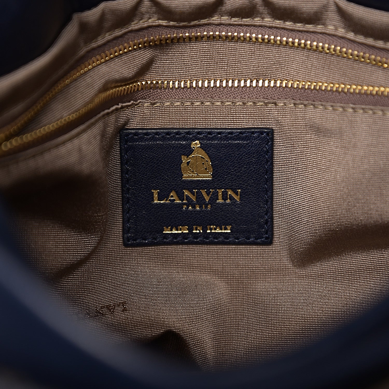 Lanvin Lambskin Quilted Medium Sugar Flap Shoulder Bag Navy 5 of 10