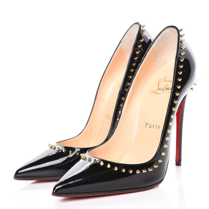 Christian Louboutin Patent Anjalina 120 Pumps 35 Black 6 of 13