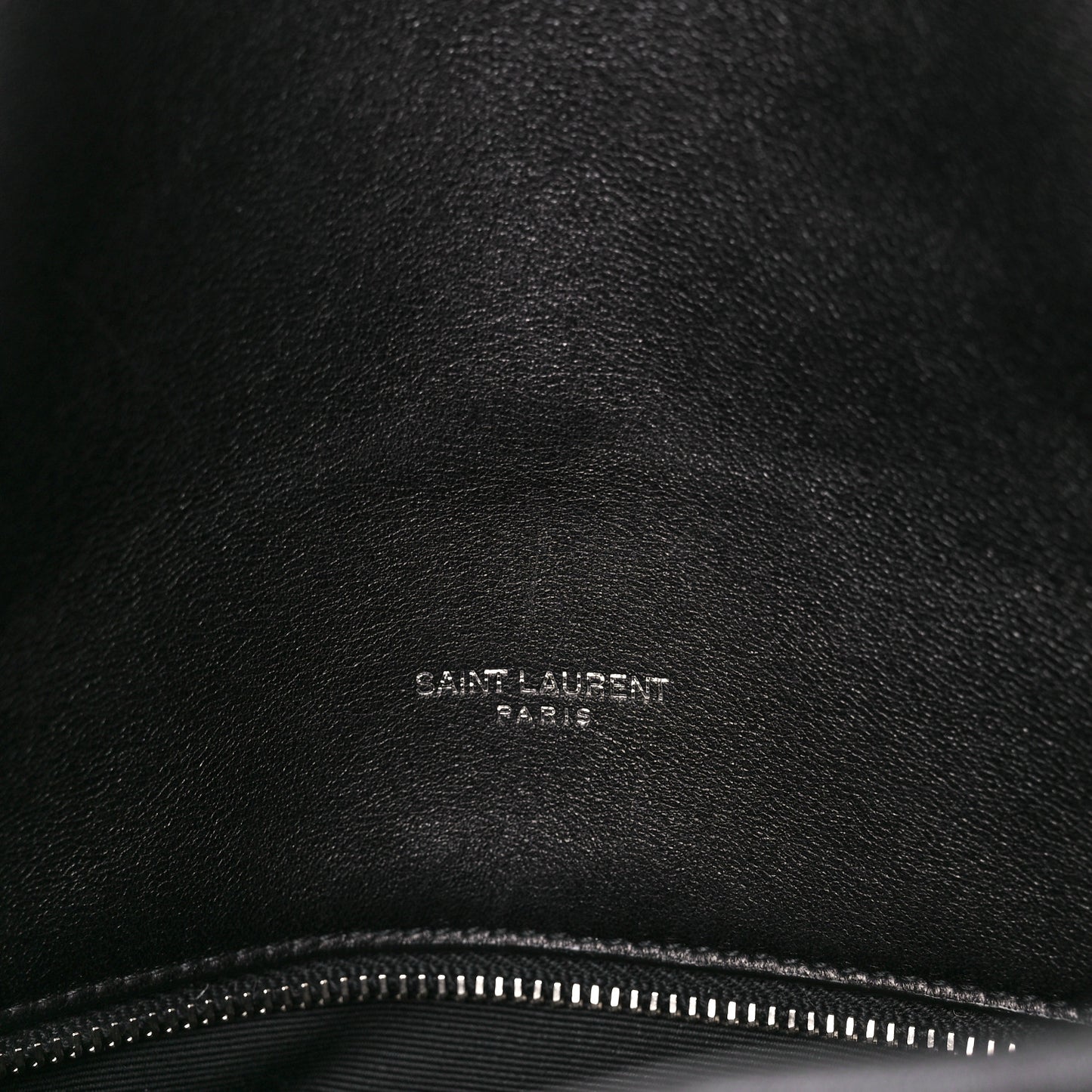 Lambskin Quilted Medium Loulou Puffer Monogram Chain Satchel Black