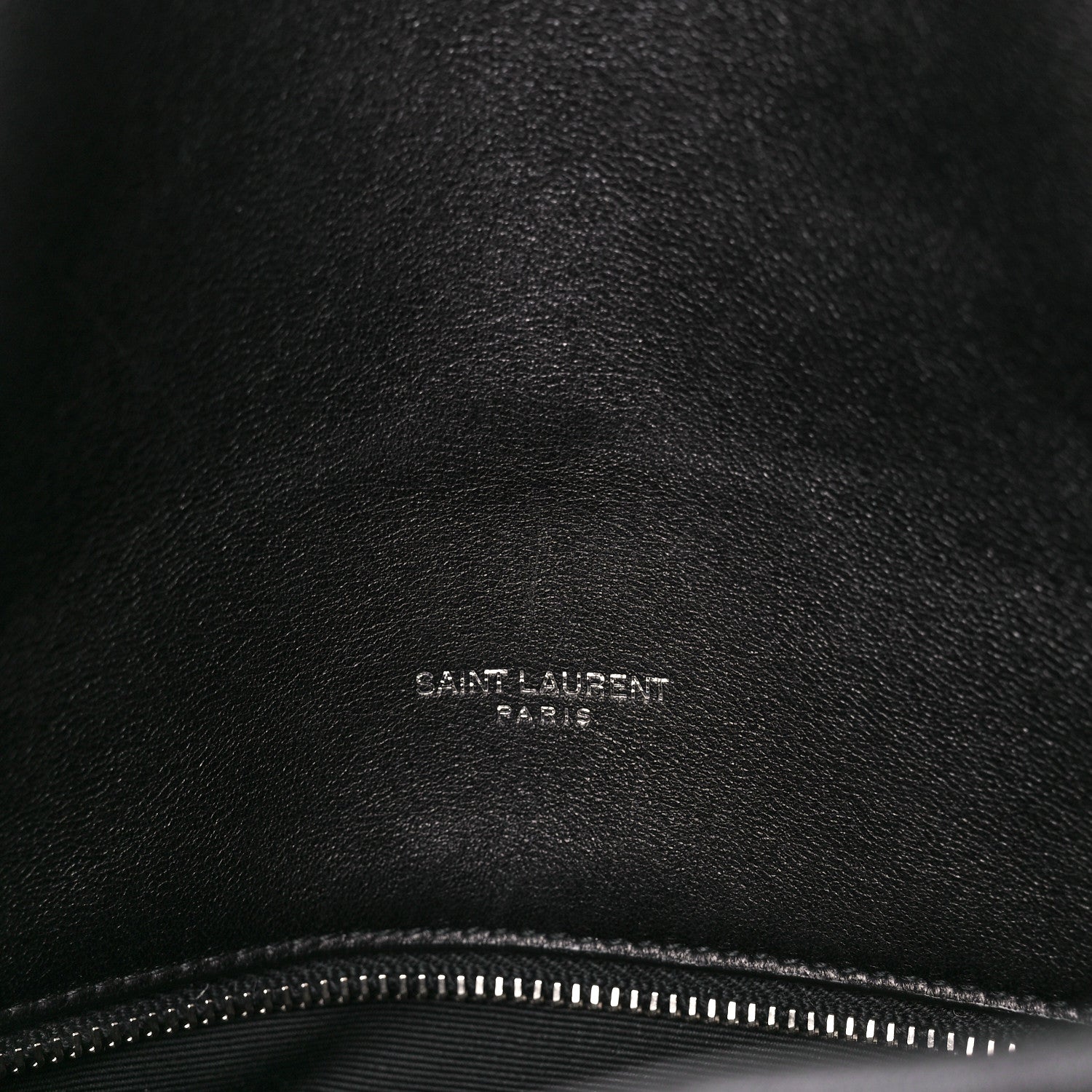Saint Laurent Lambskin Quilted Medium Loulou Puffer Monogram Chain Satchel Black 7 of 11