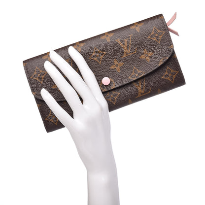 Louis Vuitton Monogram Emilie Wallet Rose Ballerine 2 of 9