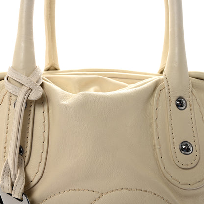 Chanel Calfskin Small CC Bowler White 8 of 10