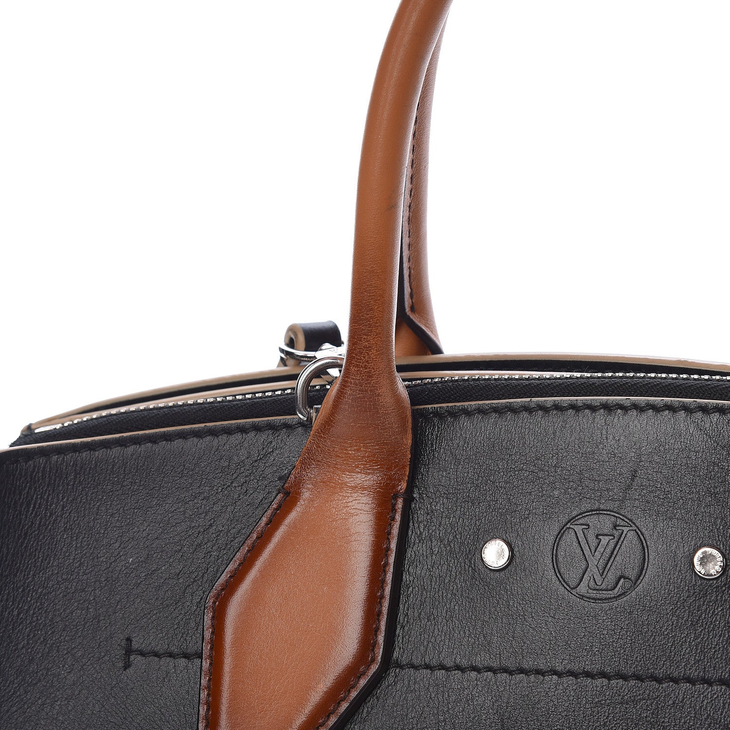 Louis Vuitton Calfskin World Tour City Steamer MM Black 26 of 27