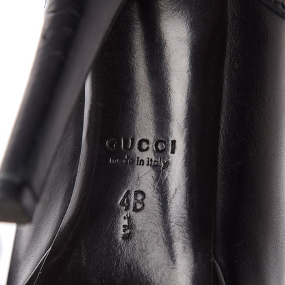 Gucci Calfskin Diane Ankle Zip Boot 4.5 Nero Black 12 of 12