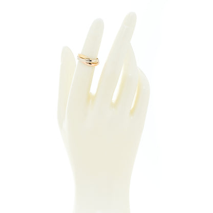 Cartier 18K Pink Yellow White Gold Small Trinity Ring 46 3.75 2 of 6