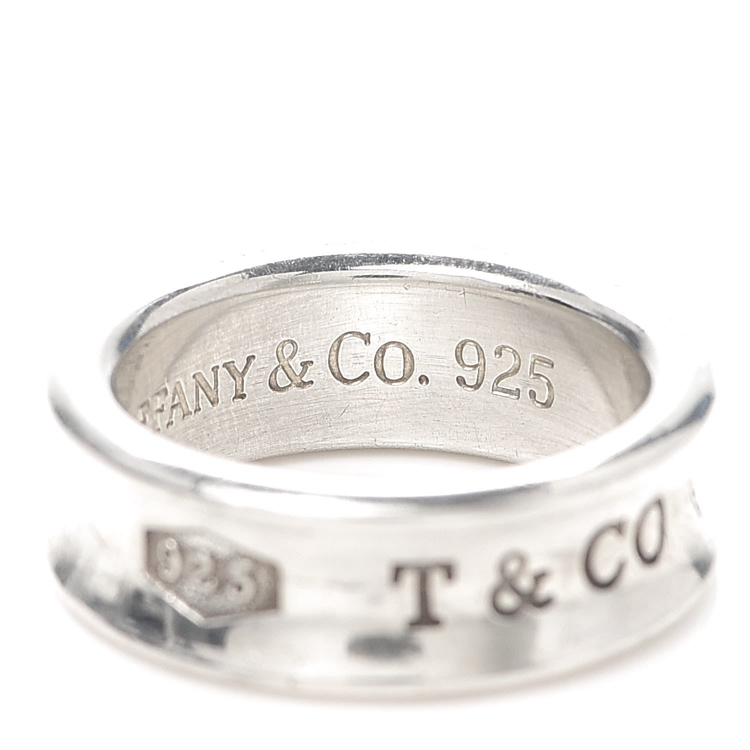 Tiffany Sterling Silver 1837 Band Ring 51 5.75 5 of 5