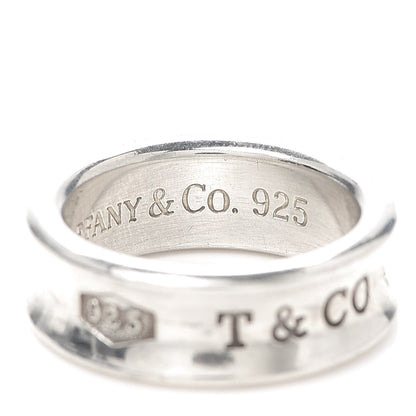 Tiffany Sterling Silver 1837 Band Ring 51 5.75 5 of 5