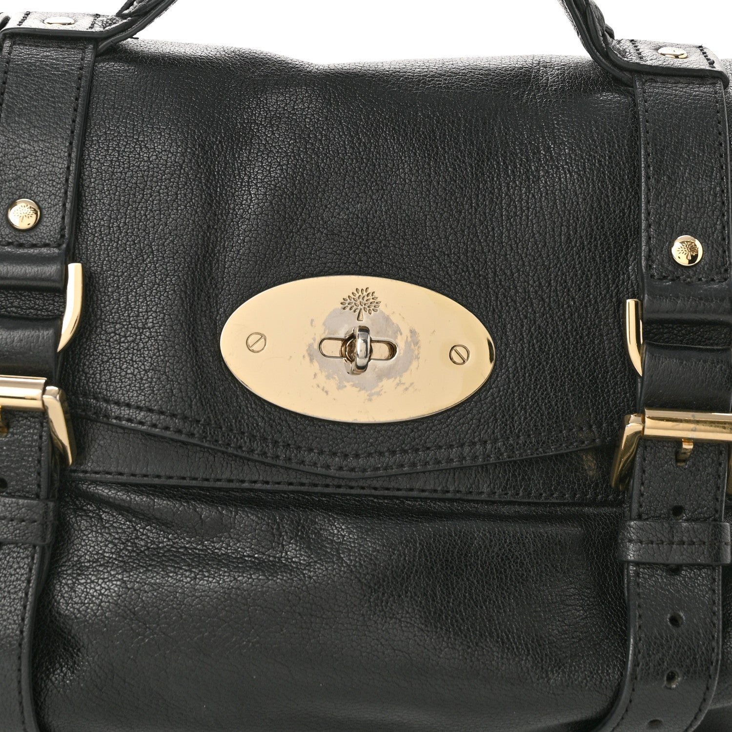 Mulberry Polished Buffalo Medium Alexa Black 9 of 14