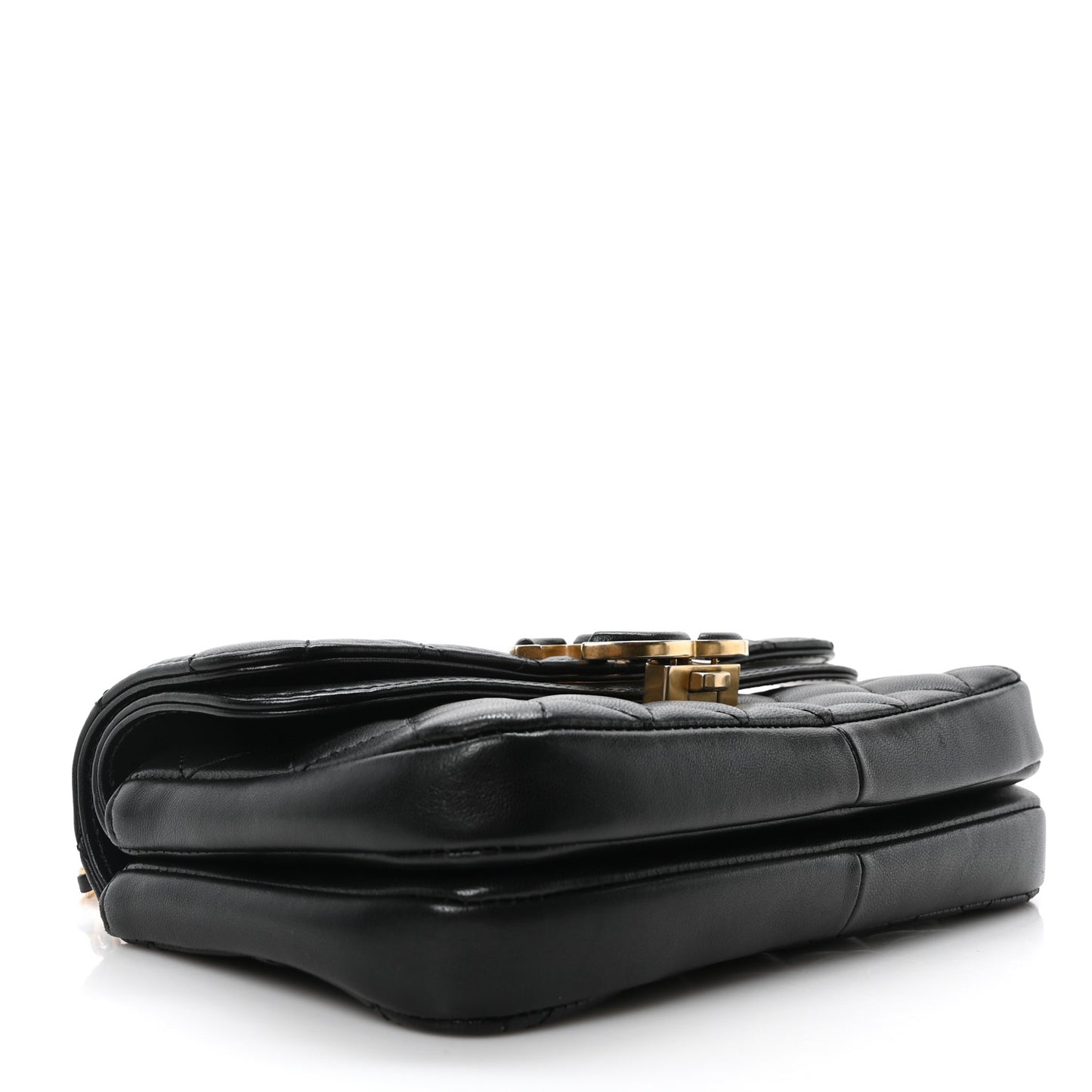 Lambskin Quilted Small CC Chic Flap Black