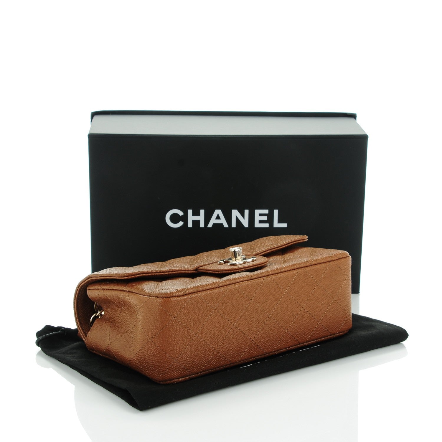 Chanel Caviar Quilted Mini Rectangular Flap Brown 4 of 7