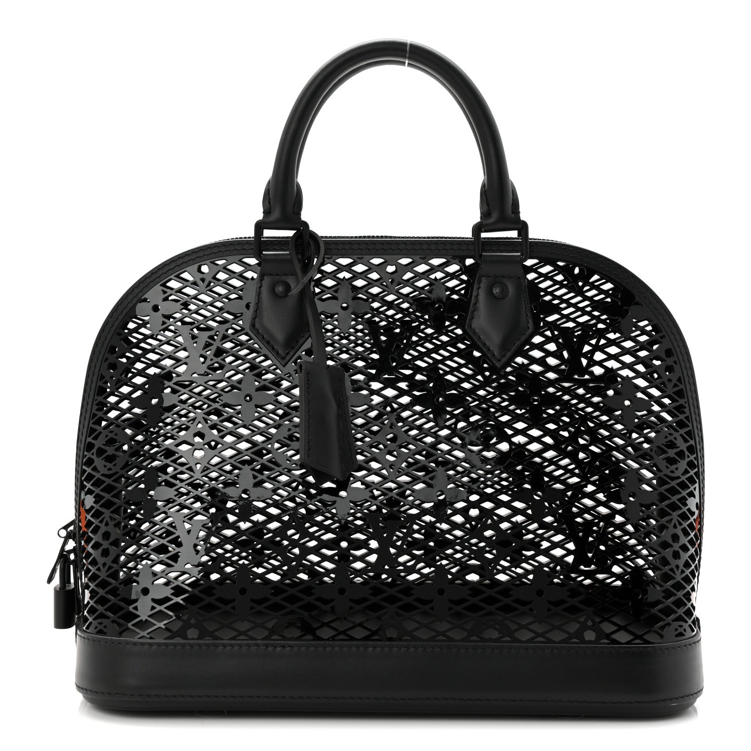 Louis Vuitton Patent Calfskin Laced Monogram Alma PM Black 1 of 9