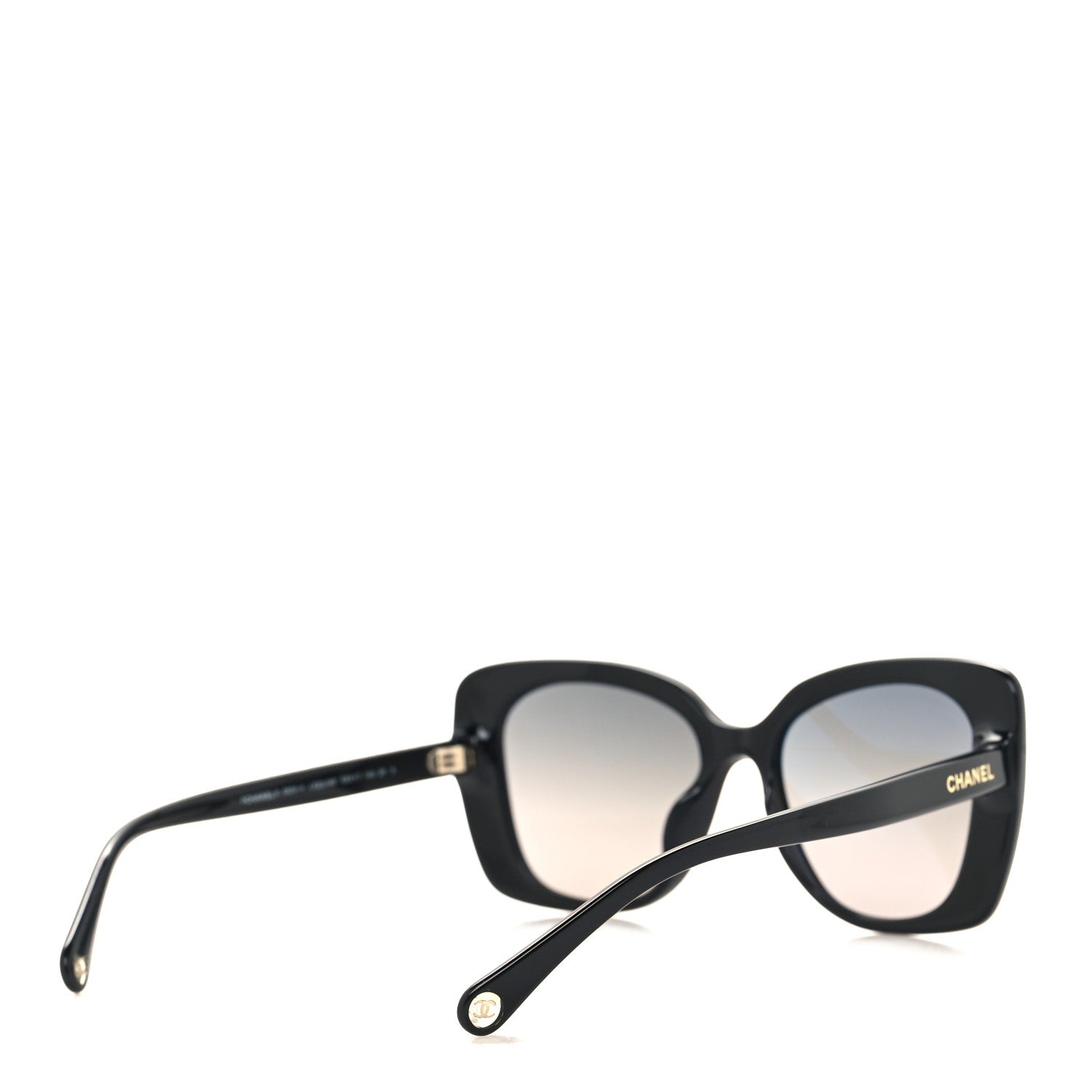 Chanel Acetate Rectangle Sunglasses 5504A Black 4 of 7