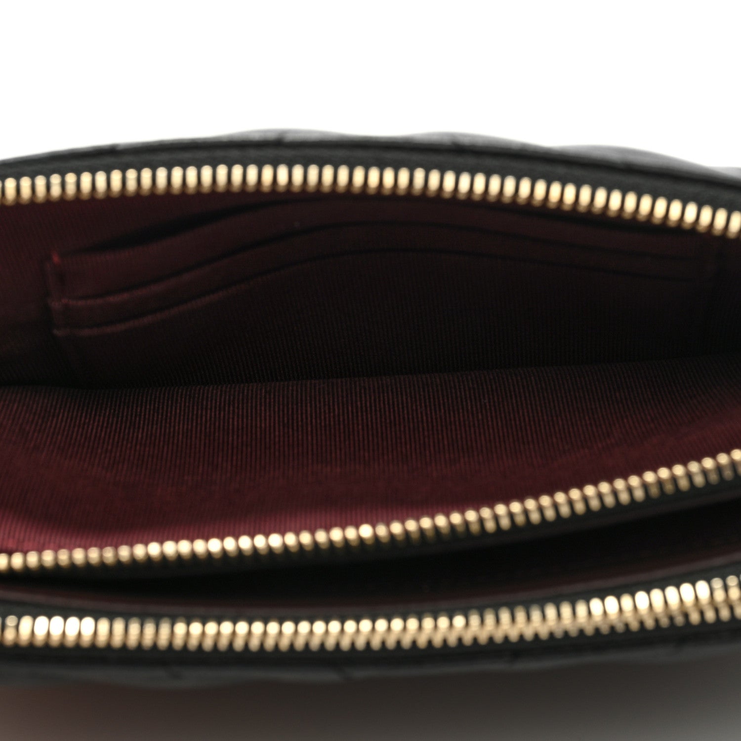 Chanel Lambskin Chevron Quilted Small Clutch With Chain Black 5 of 10