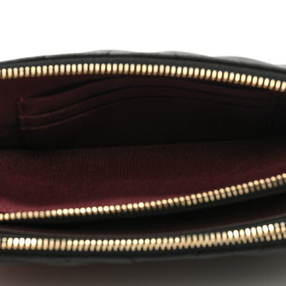 Chanel Lambskin Chevron Quilted Small Clutch With Chain Black 5 of 10