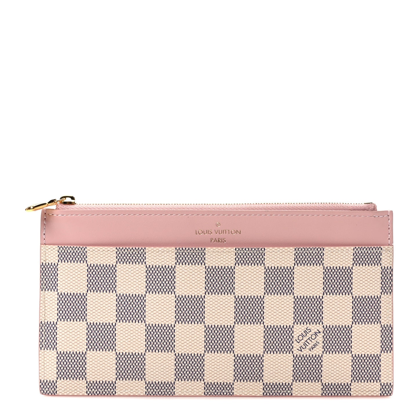 Damier Azur Slim Purse Rose Ballerine