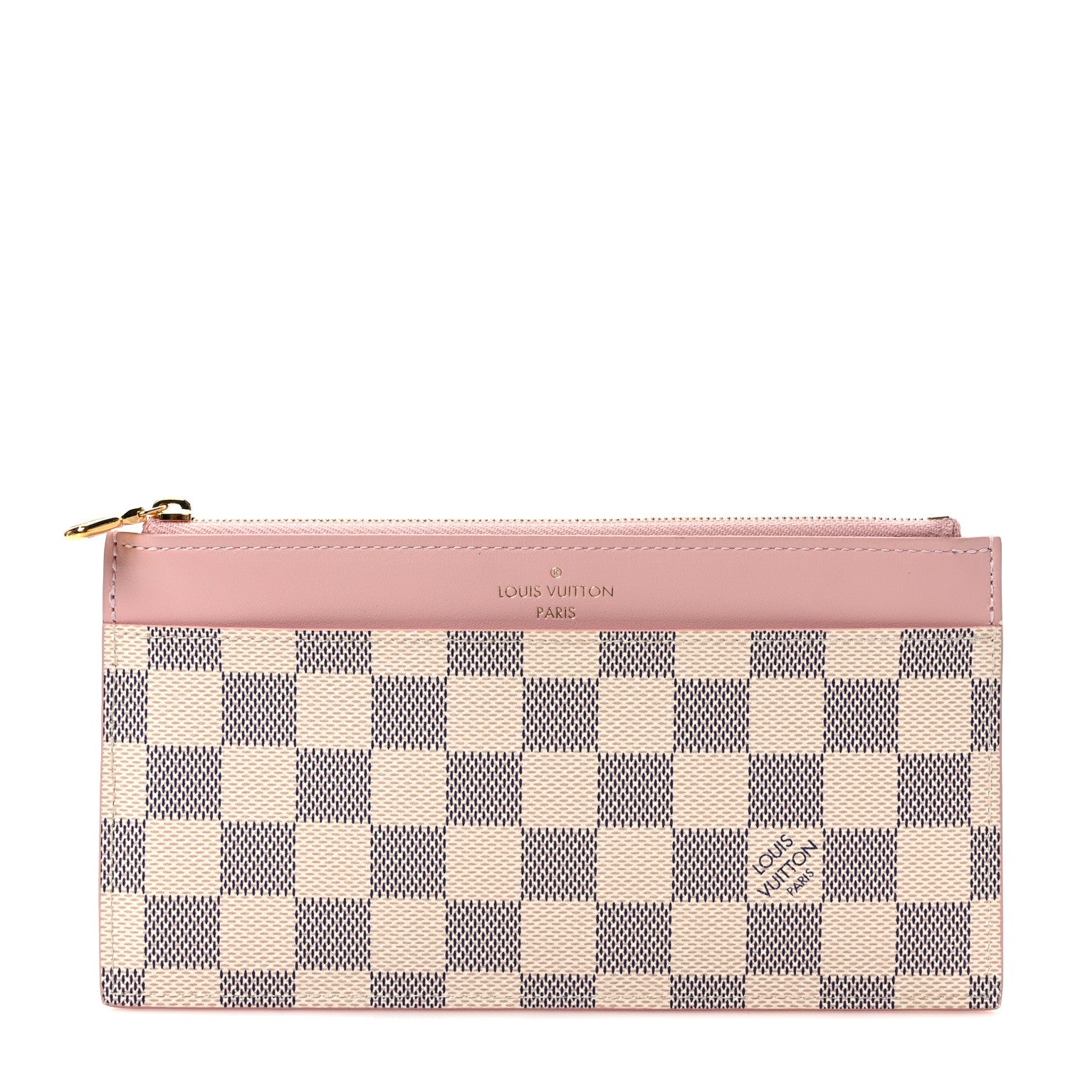 Louis Vuitton Damier Azur Slim Purse Rose Ballerine 1 of 6