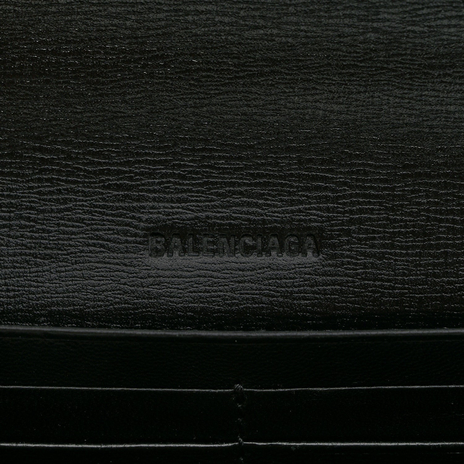 Balenciaga Calfskin Stripe Embossed Gossip Chain Bag XS Black 6 of 10