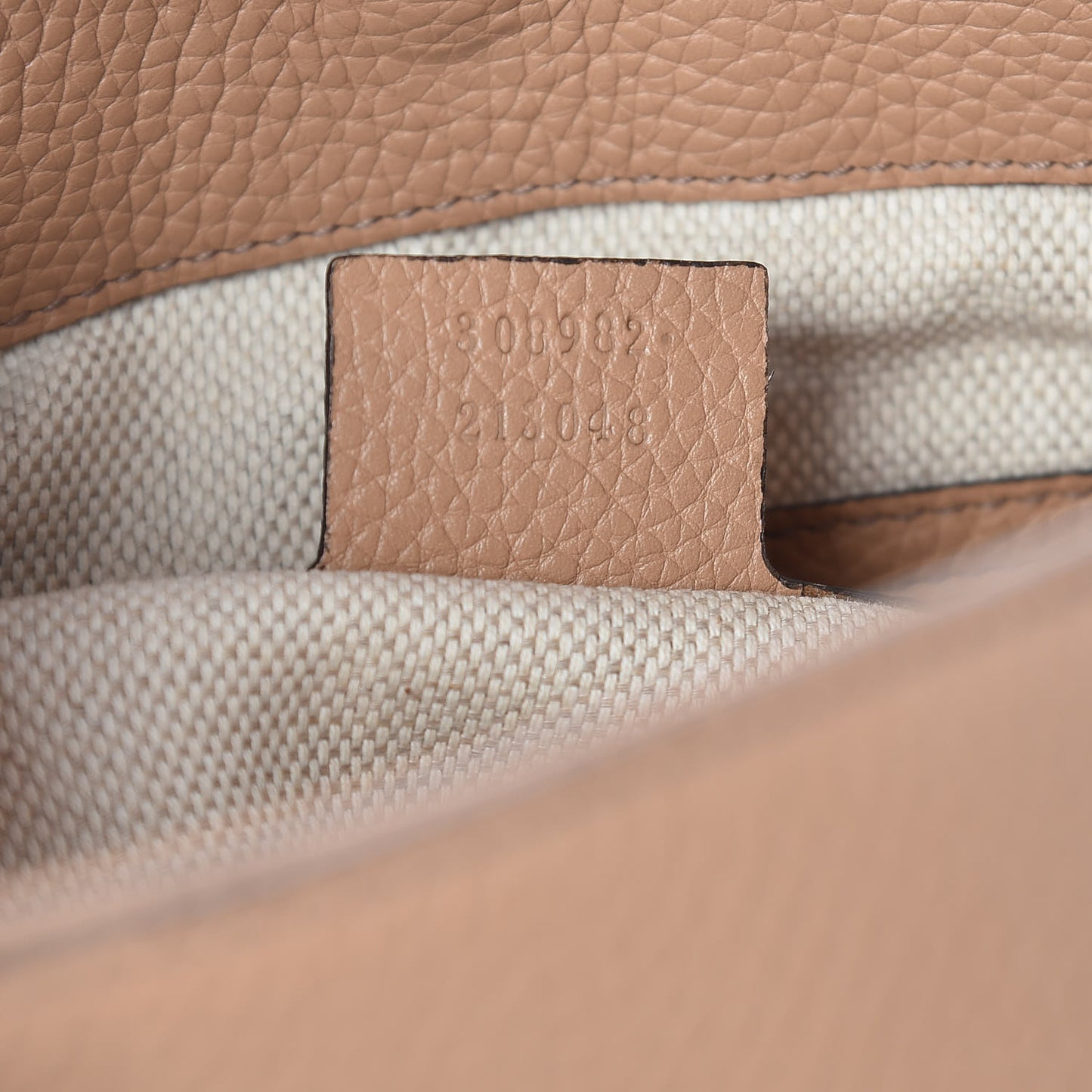 Pebbled Calfskin Medium Soho Chain Shoulder Bag Camelia