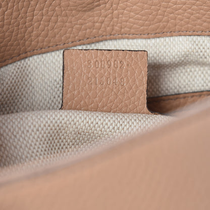 Gucci Pebbled Calfskin Medium Soho Chain Shoulder Bag Camelia 7 of 11