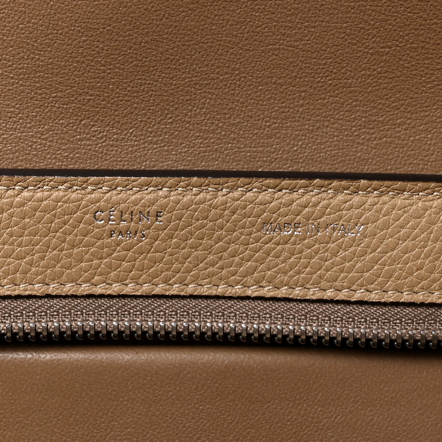 Drummed Calfskin Suede Medium Trapeze Dune