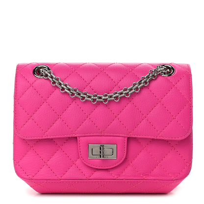 Chanel Goatskin Quilted 2.55 Reissue Mini Flap Fluorescent Pink 1 of 9