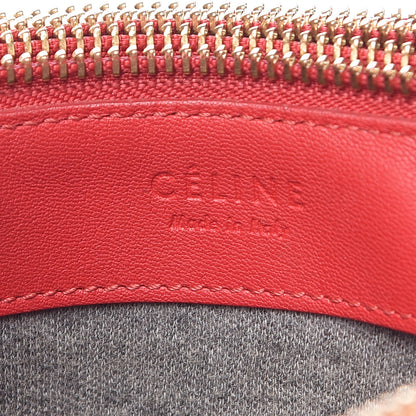 Celine Lambskin Small Trio Crossbody Bag Red 8 of 22