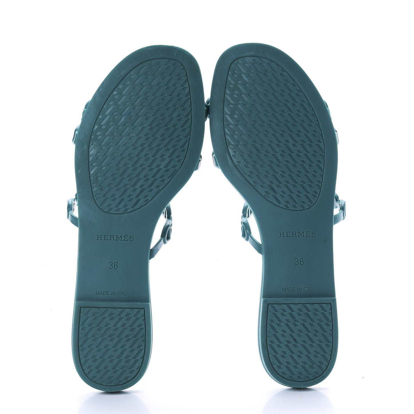Rubber Chaine d'Ancre Rivage Sandals 36 Vert d'Ete