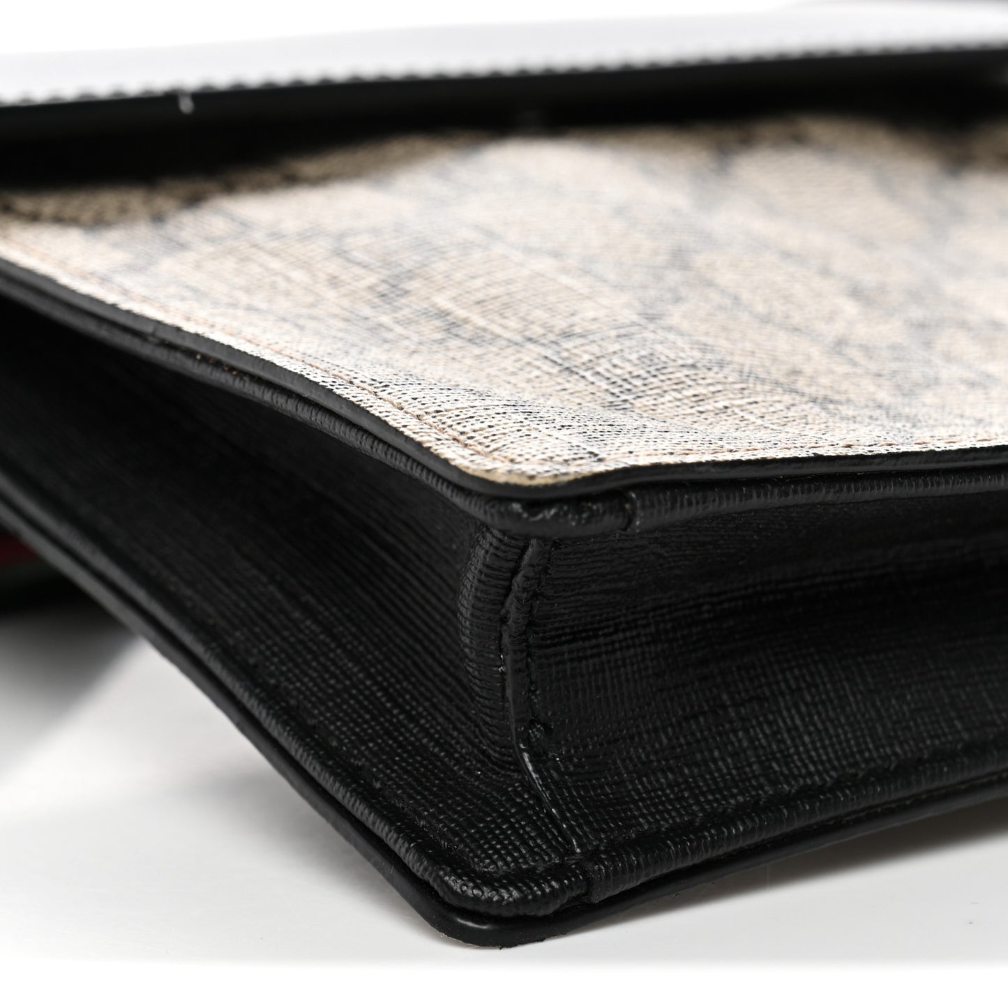 GG Supreme Monogram Web Belt Bag Black
