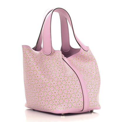 Hermes Swift Lucky Daisy Picotin Lock 18 PM Mauve Sylvestre 3 of 13