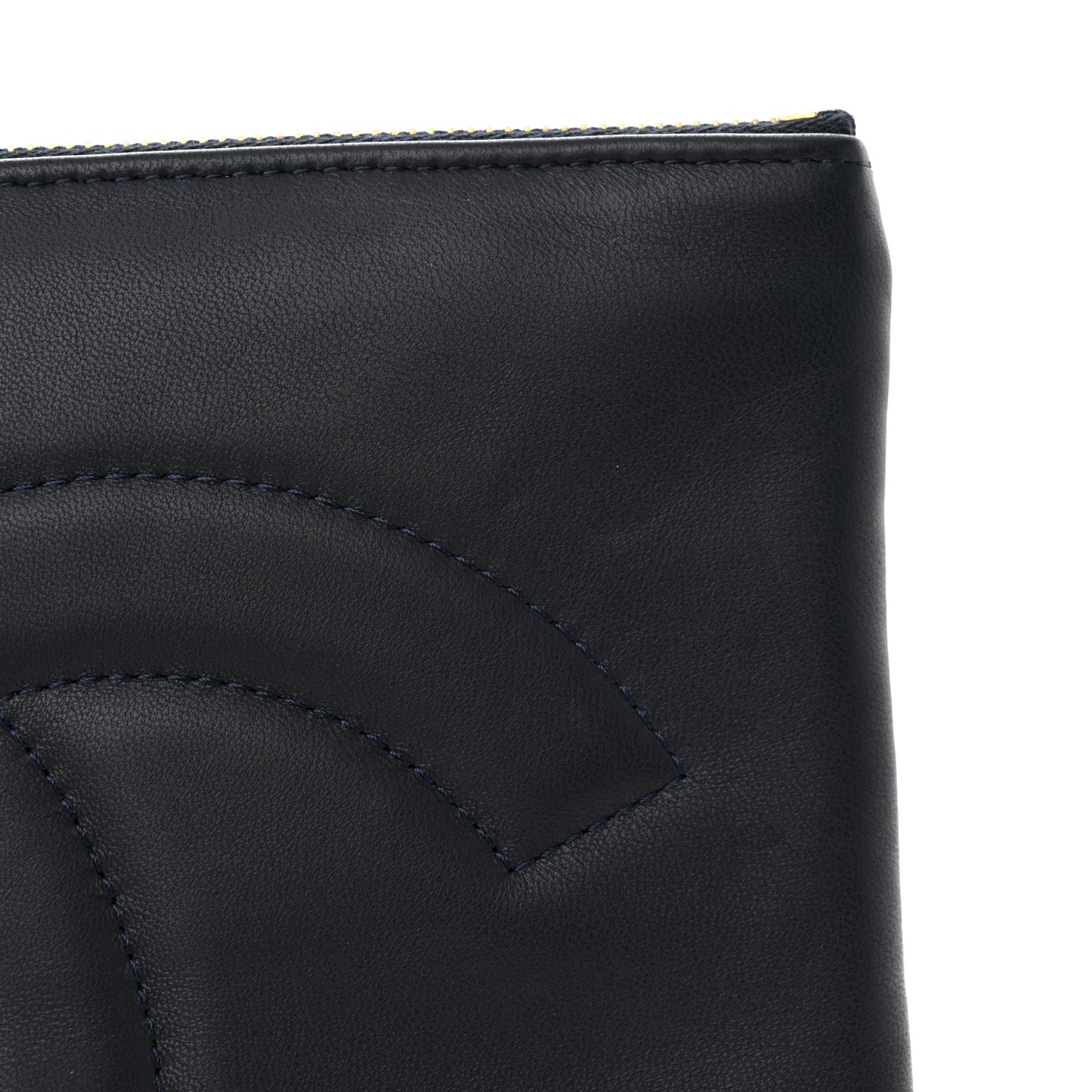 Lambskin Colorblock Cosmetic Case Multicolor