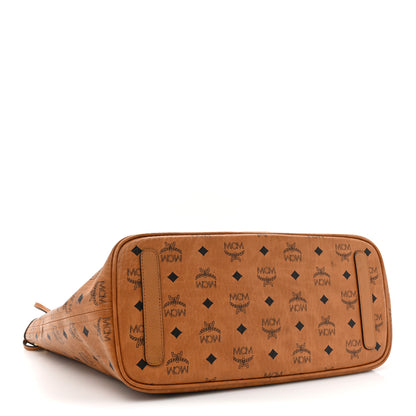 MCM Visetos Medium Liz Reversible Shopper Tote Cognac 7 of 22