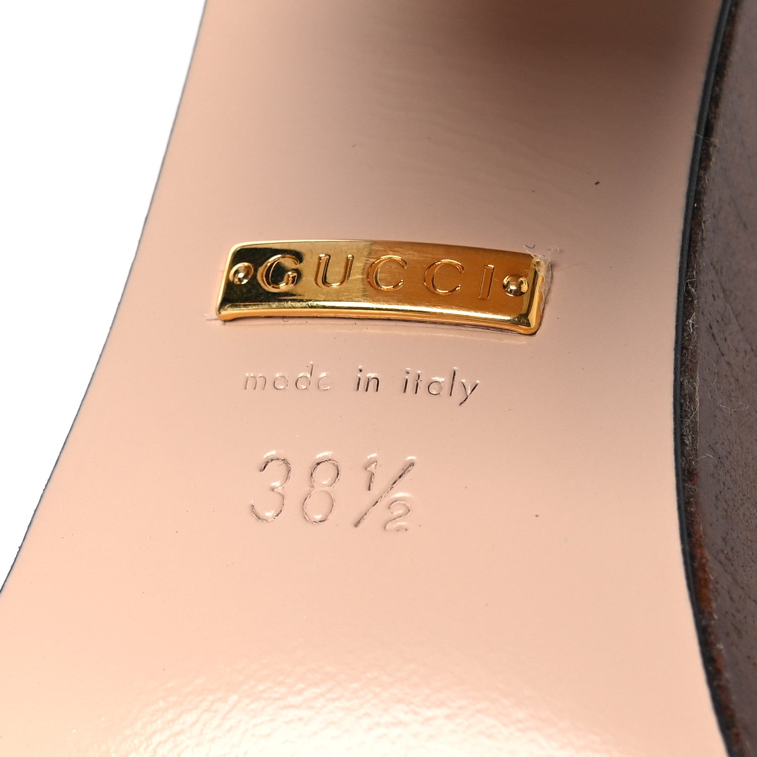 Gucci Cosmos Softy Calfskin Wooden Interlocking G Cut-Out 30/120mm Platform Sandals 38.5 Cuir 8 of 11